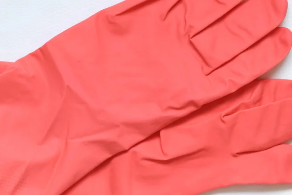 Protective Household Rizin Orange Gloves — Stock Photo, Image