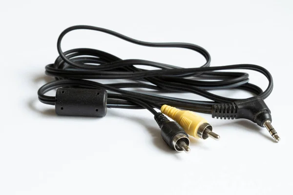 Computer Wires Connecting External Electronic Devices — Stock Photo, Image