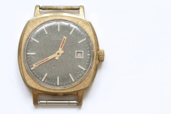 Ένα Παλιό Σπασμένο Ρολόι Που Κάποτε Έδειχνε Την Ώρα — Φωτογραφία Αρχείου