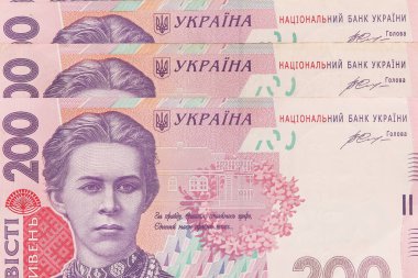Hryvnia, Ukrayna 'nın banknotları. Ukrayna 'nın parası. 