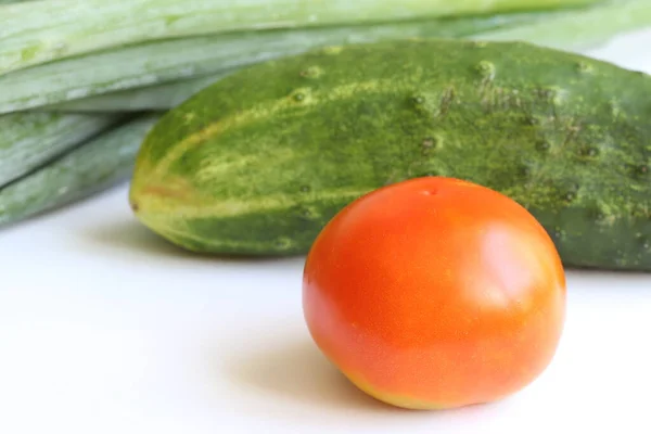 Zelenina Světlém Pozadí Zelenina Kulinářský Výraz Pro Jedlou Část Ovoce — Stock fotografie