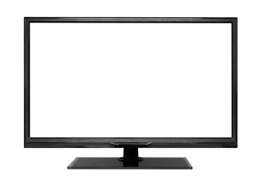 modern dijital bilgisayar monitörü beyazda izole edildi.