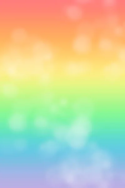 Soft Delicate Iridescent Light Vertical Background Bokeh Lgbt Symbol Rainbow — Stock Photo, Image