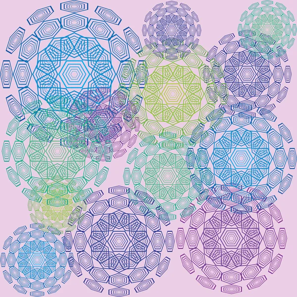 Polygones de couleur — Image vectorielle