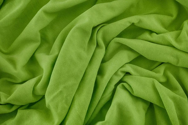 Lime Zöld Szövet Textúra Háttér Közelről — Stock Fotó