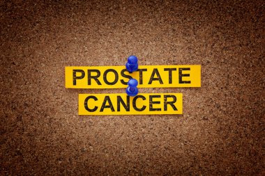 Mantar panoda prostat kanseri yazıyor. Vignette.