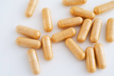 B vitamini kapsülleri. Kapat.