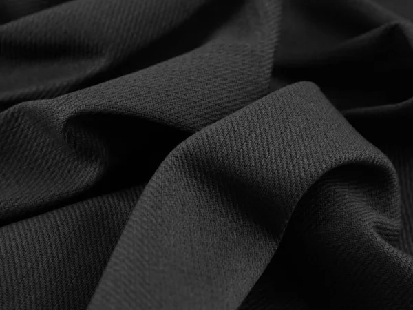 Fabric Textile Background Black White Low Key Close — Stock Photo, Image