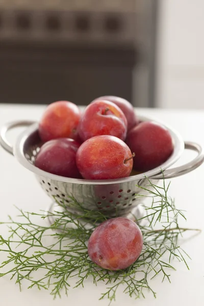 Ciruelas en la cocina —  Fotos de Stock