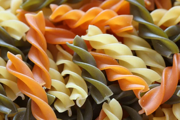 Colorful Fusilli Pasta — Stock Photo, Image