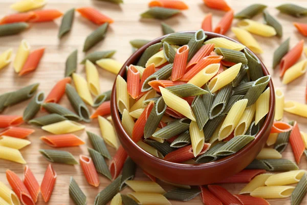 Penne rigate pasta in a bowl — Stock Photo, Image