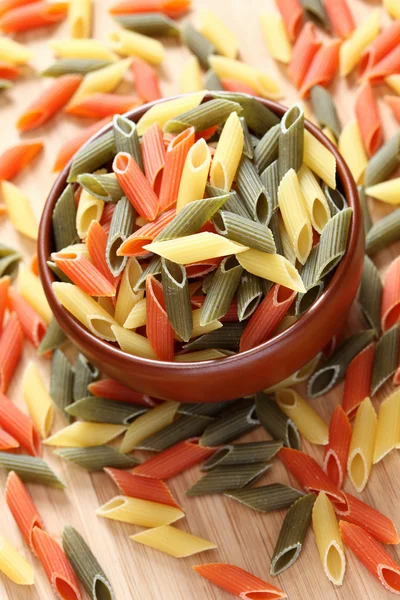 Penne rigate pasta in a bowl — Stock Photo, Image