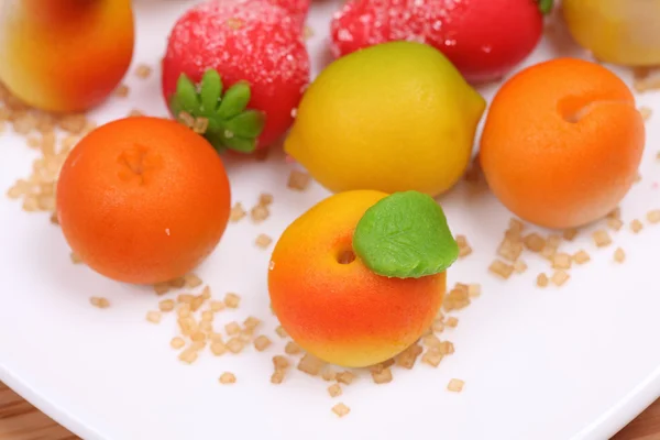 Marzipan fruit shapes