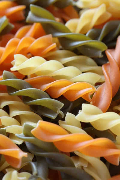 Colorful Fusilli Pasta Stock Photo