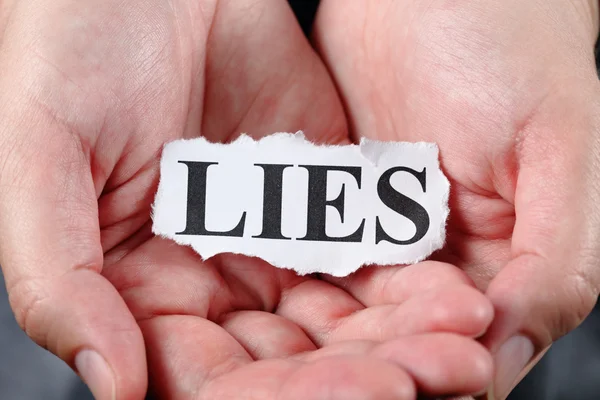 Lies — Stock Photo, Image