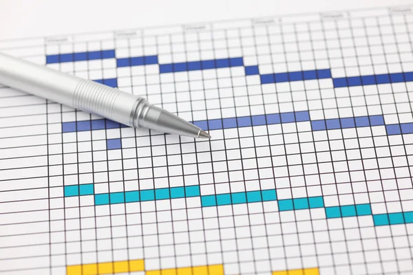 Gantt chart — Stock Photo, Image