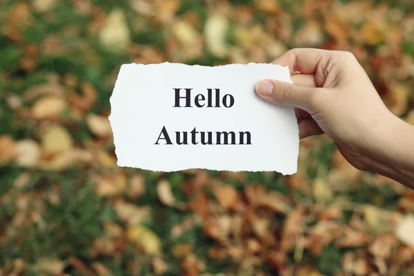 Hello Autumn — Stock Photo, Image