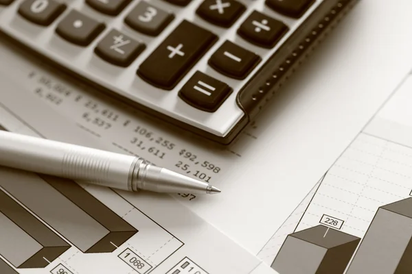 Financial statements (Business Graph or Stock Market Data) — Stock Photo, Image