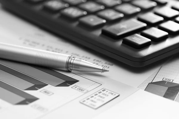 Financial statements (Business Graph or Stock Market Data) — Stock Photo, Image