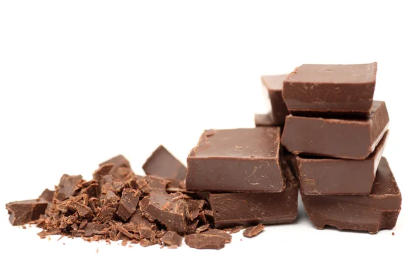 Pieces of chocolate — Stock Photo, Image