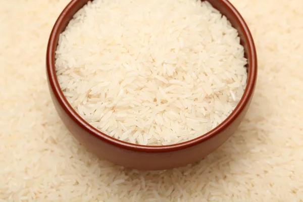 Arroz largo en bowl — Foto de Stock