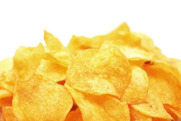 Heap of potato chips — Stock Photo, Image