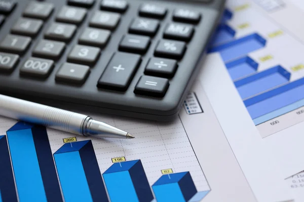 Financial statements (Business Graph or Stock Market Data) — Stock Photo, Image
