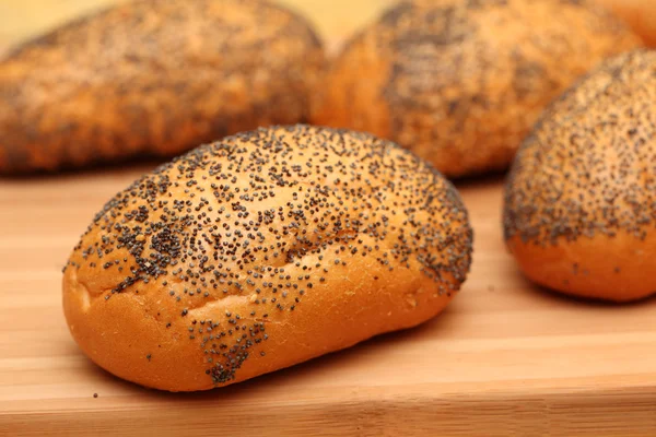 Rolls with poppy seeds — Stock Photo, Image