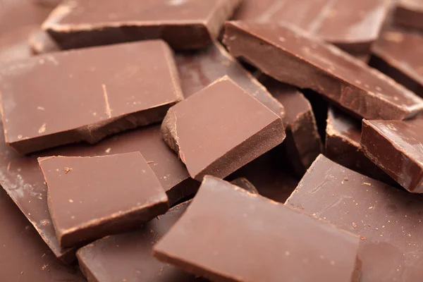 Pezzi di cioccolato — Foto Stock