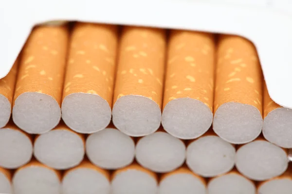 Open pack of cigarettes — Stock Photo, Image