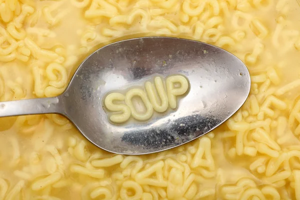 Алфавітний суп — стокове фото