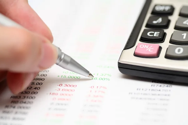 Financial statements — Stock Photo, Image