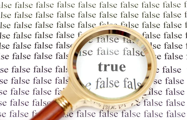 True and false — Stock Photo, Image