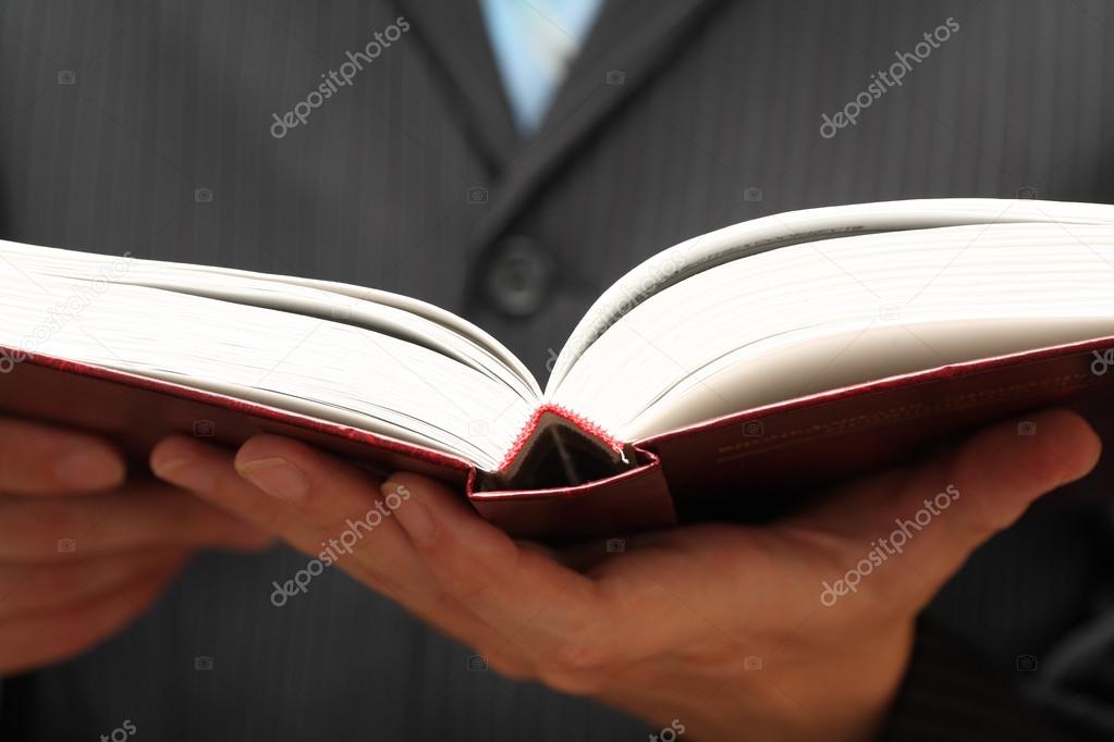 Reading businessman