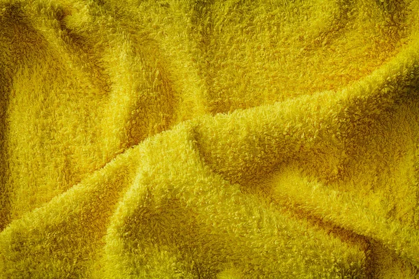 Tekstur kain kuning — Stok Foto