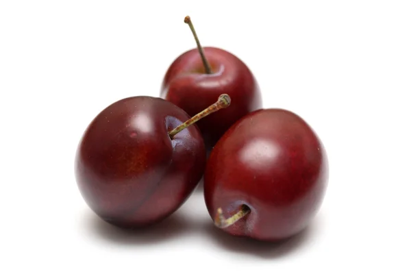 Three Plums — Stock Photo, Image