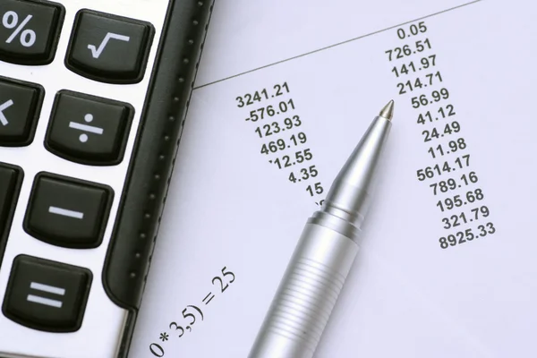 Calculating the budget — Stock Photo, Image