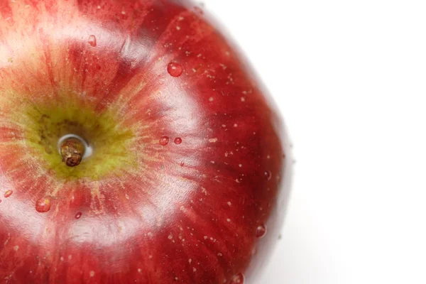 Roter Apfel aus nächster Nähe — Stockfoto