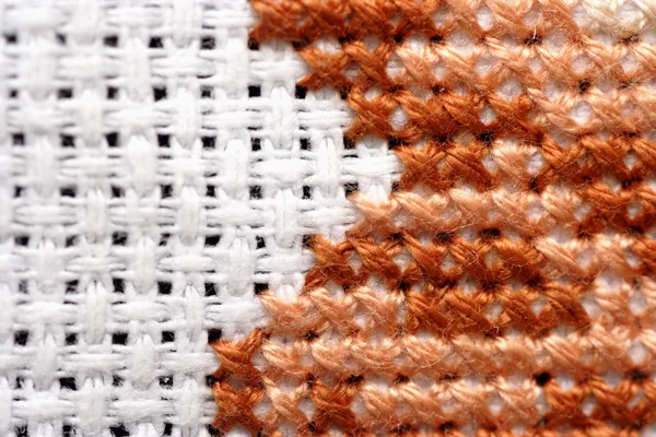 Cross-Stitch close-up — Stock Photo, Image