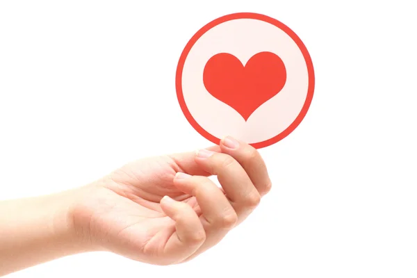 Heart in hand — Stock Photo, Image