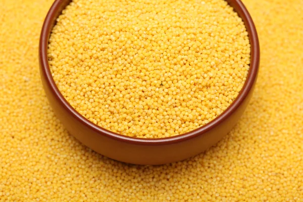 Millet in bowl — Stock Photo, Image