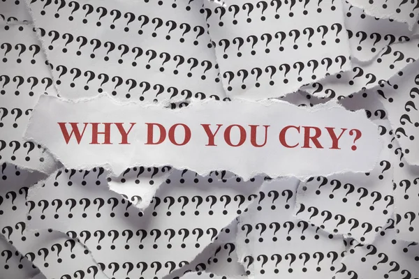 Perché piangi? ? — Foto Stock