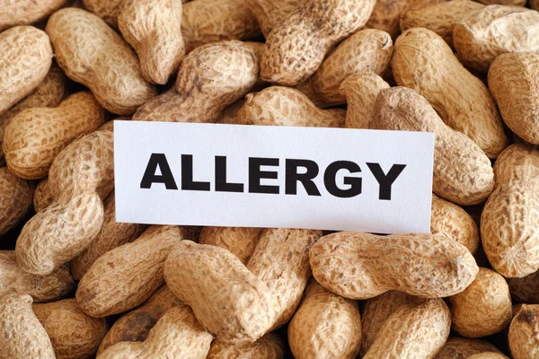 Allergia alle arachidi — Foto Stock