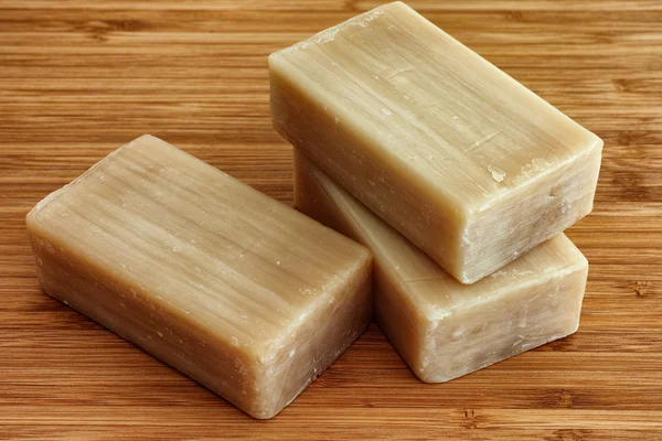 Three eco soap bars — 스톡 사진