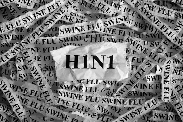 Świńskiej grypy H1N1- — Zdjęcie stockowe