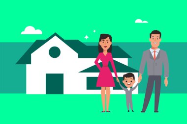 Müstakil ev. Hareketli grafikler