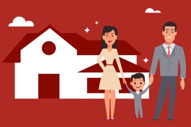 Ev Aile mutluluğu hareketli grafikler