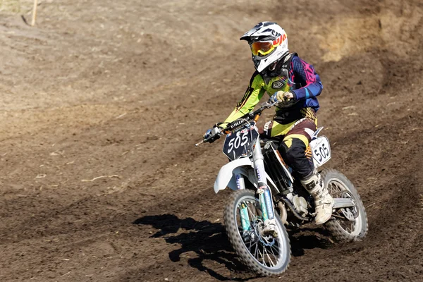 Young rider - participant of the motocross championship