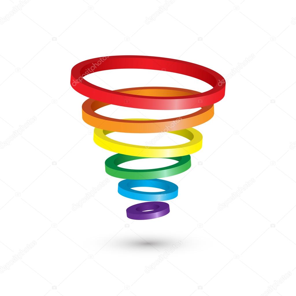 Abstract circles icon 3d design, Vector illustration