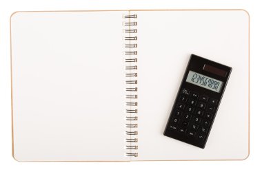 Kitap sarmal tel ile hesap makinesi